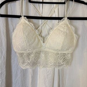 Gilly Hicks Lace Bralette in Cream